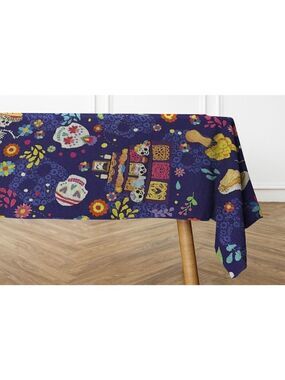 Osadia Handmade Pan de Muerto Purple Tablecloth